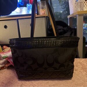 Vintage Coach Signature Tote